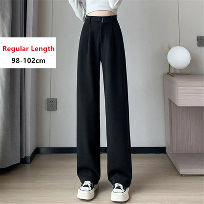 Calça Larga de Lã Engrossada Seoulish