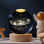 Luminária Noturna de Bola de Cristal 3D com LED