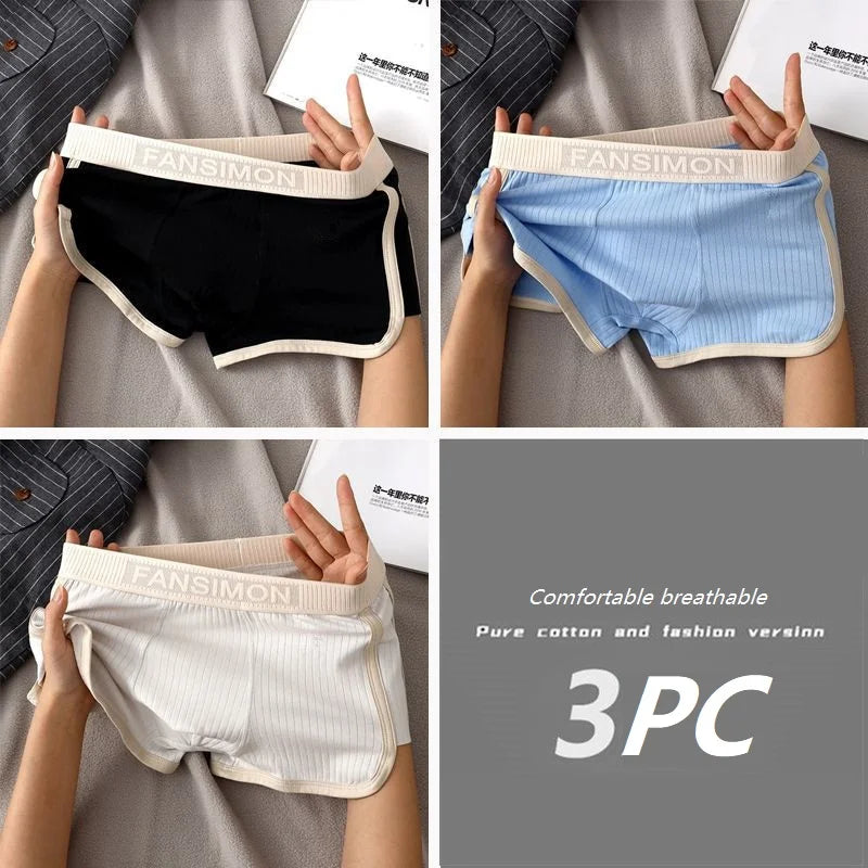 Kit 1 ou 3 Unidades de Cuecas Boxer Masculinas