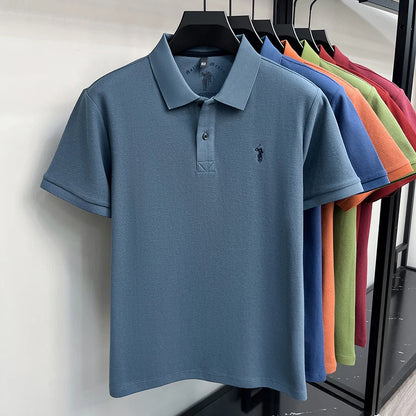 Camisa Polo 100% Algodão de Manga Curta