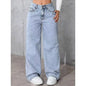 Jeans Femininos de Cintura Alta e Modelagem Larga (Loose Fit) com Perna Reta