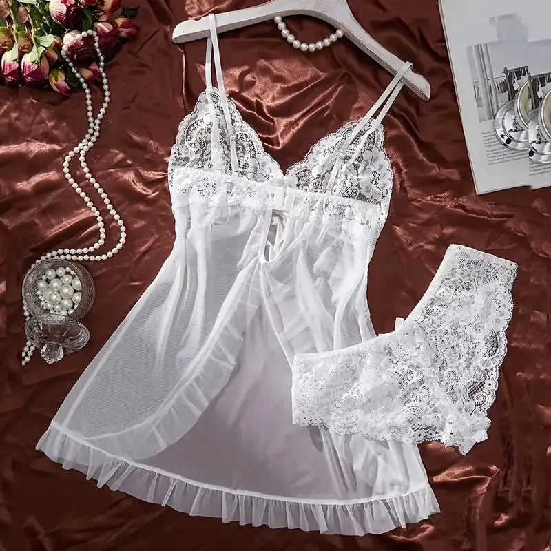 Kit de Lingerie Transparente