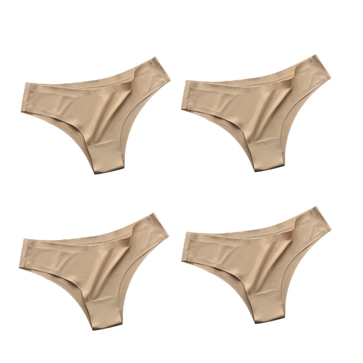 Conjunto com 4 Calcinhas Brasileiras Sem Costura