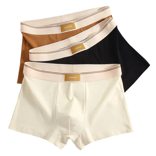 Kit com 1 ou 3 Unidades de Cuecas Boxer Masculinas em Algodão