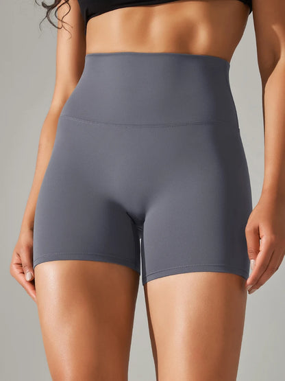 Shorts Feminino Fitness Cintura Alta Squat Proof Secagem Rápida