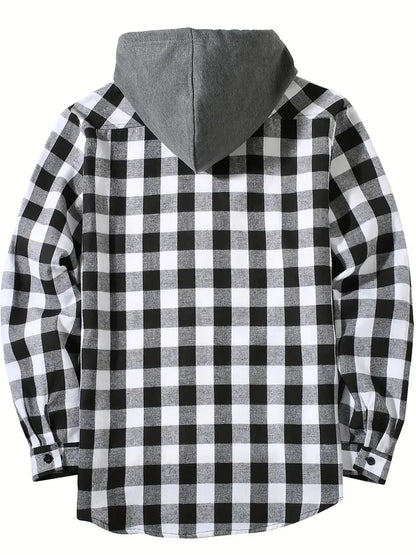Camisa Xadrez com Capuz