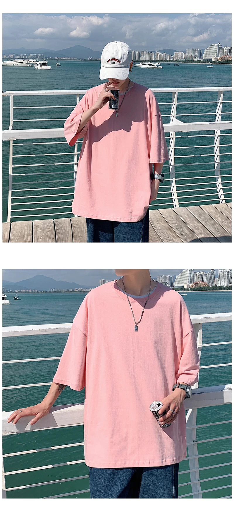 Camiseta de Manga Curta Oversized
