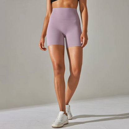 Shorts Feminino Fitness Cintura Alta Squat Proof Secagem Rápida