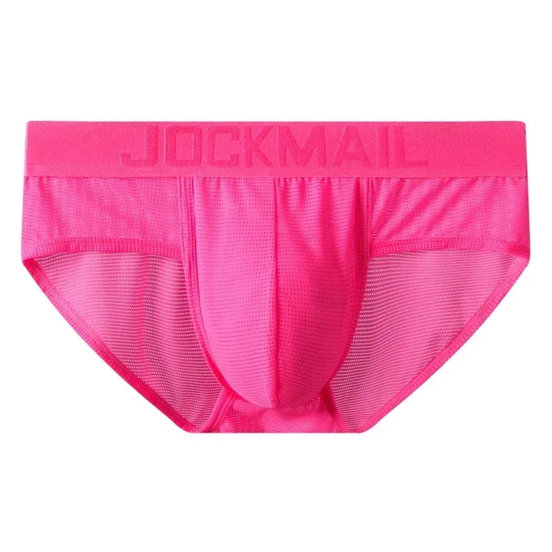 Cuecas Estilo Slip e Bikini em Mesh de Nylon