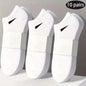 Kit de 3 ou 10 Pares de Meias Unissex de Cano Curto Comfort-Fit