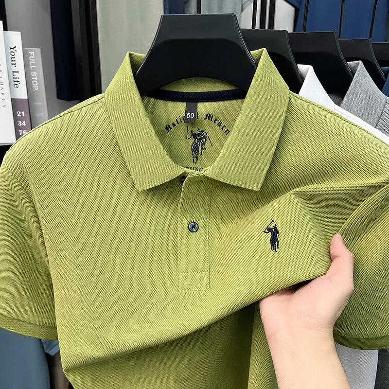 Camisa Polo 100% Algodão de Manga Curta