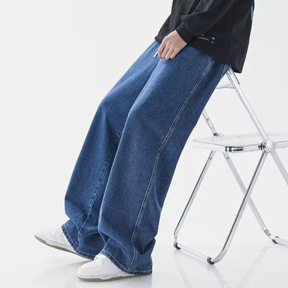 Calça Jeans de Perna Larga