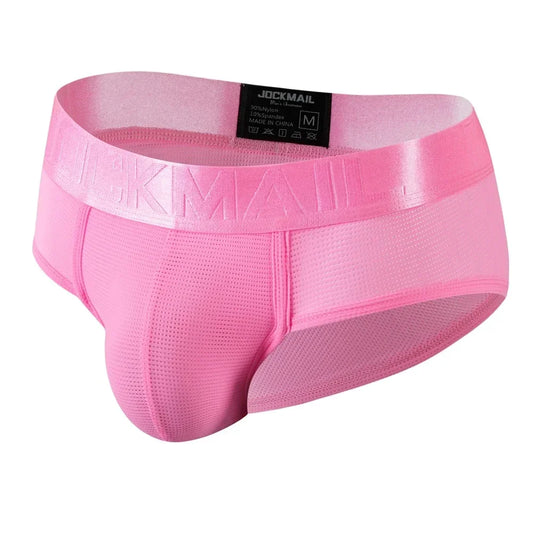 Cuecas Estilo Slip e Bikini em Mesh de Nylon