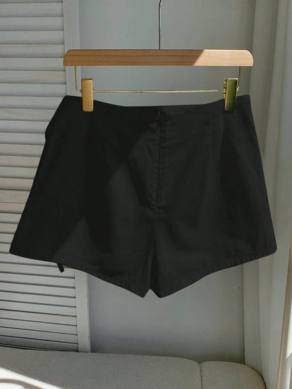 Saia-Short Femininas de Linho